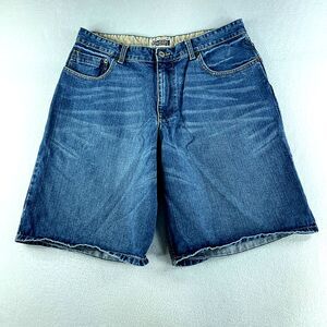Route 66 Mens Shorts Blue Jeans Tag Size 36 Wide-Leg Bermuda Denim